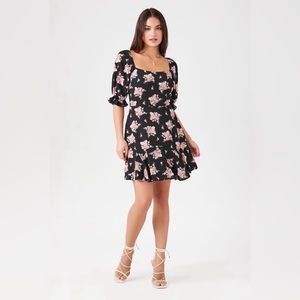 Floral Print Mini Dress